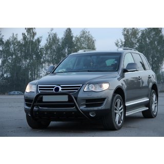 Kengūrstienis WT003 Black Special (nerūsējošais tērauds) Volkswagen Touareg 2002–2010 foto 4