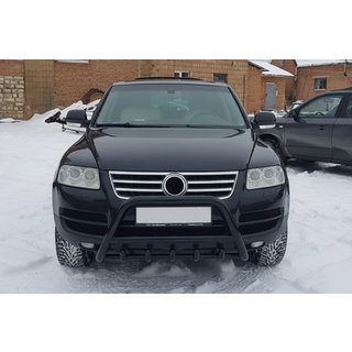 Kengūrstienis WT003 Black Special (nerūsējošais tērauds) Volkswagen Touareg 2002–2010 foto 1
