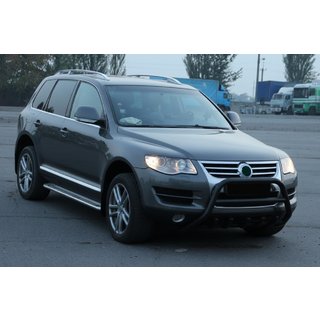 Kengūrstienis WT003 Black Special (nerūsējošais tērauds) Volkswagen Touareg 2002–2010 foto 3