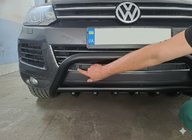 Volkswagen Touareg 2010–2018 Bullbar WT003 Black (nerūsējošais tērauds) foto 5