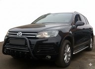 Volkswagen Touareg 2010–2018 Bullbar WT003 Black (nerūsējošais tērauds) foto 3