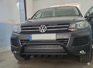 Volkswagen Touareg 2010–2018 Bullbar WT003 Black (nerūsējošais tērauds) foto 1