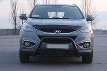 Hyundai IX-35 2010–2015 Priekšējais aizsargstienis WT003 Black (nerūsējošais tērauds) foto 4