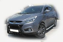 Hyundai IX-35 2010–2015 Priekšējais aizsargstienis WT003 Black (nerūsējošais tērauds) foto 3