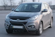 Hyundai IX-35 2010–2015 Priekšējais aizsargstienis WT003 Black (nerūsējošais tērauds) foto 1