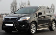 Ford Kuga 2008–2013 Bullbārs WT003 Black (nerūsējošais tērauds) foto 1