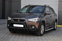 Mitsubishi ASX 2010–2023 Bullbārs WT003 Black (nerūsējošais tērauds) foto 4