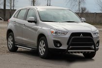 Mitsubishi ASX 2010–2023 Bullbārs WT003 Black (nerūsējošais tērauds) foto 1