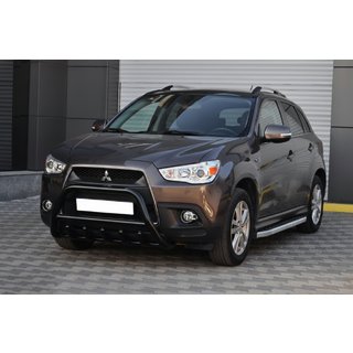 Bullbārs WT003 Black (nerūsējošais tērauds) Mitsubishi ASX 2010–2023 foto 4