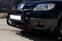 Mitsubishi Outlander 2001–2006 Kengurubārs WT004 Black (nerūsējošais tērauds) foto 5