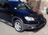Mitsubishi Outlander 2001–2006 Kengurubārs WT004 Black (nerūsējošais tērauds) foto 4