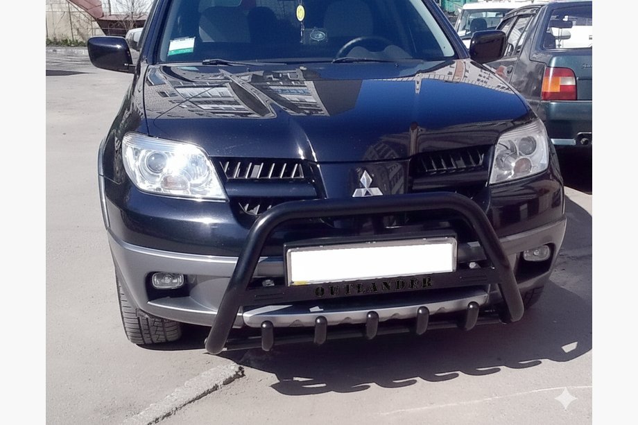 Mitsubishi Outlander 2001–2006 Kengurubārs WT004 Black (nerūsējošais tērauds) Image