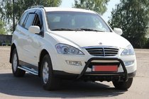 SsangYong Kyron 2005–2014 Bullbar WT003 Black (nerūsējošais tērauds) foto 6