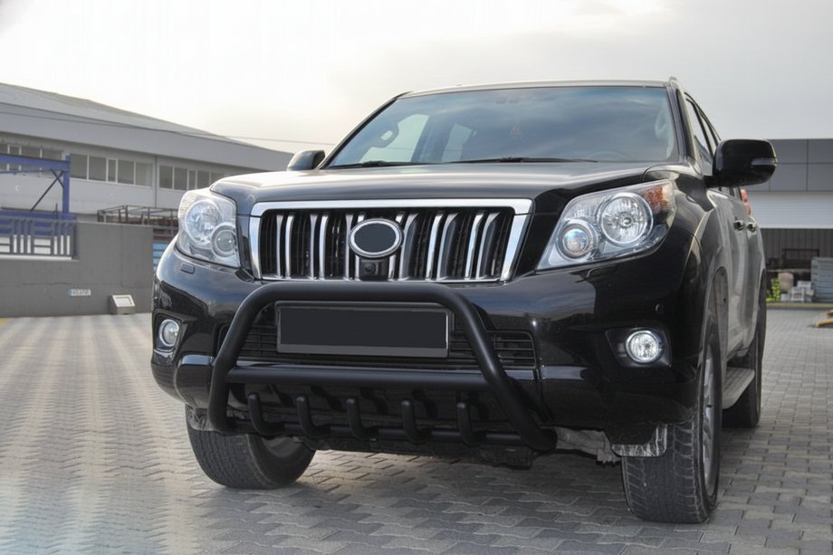Toyota Land Cruiser Prado 150 2009–2023 Bullbar WT003 Black (nerūsējošais tērauds) Foto 5