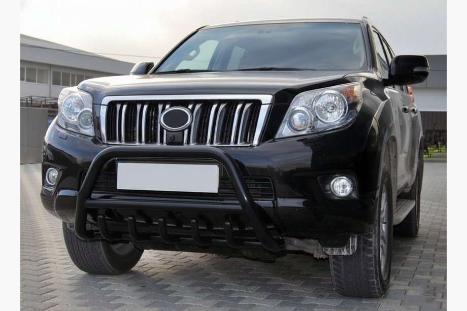 Toyota Land Cruiser Prado 150 2009–2023 Bullbar WT003 Black (nerūsējošais tērauds) Foto 1