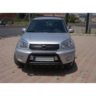 Bullbar WT003 Black (nerūsējošais tērauds) Toyota Rav 4 2001–2005 foto 1