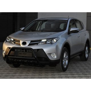 Bullbar WT003 Black (nerūsējošais tērauds) Toyota Rav 4 2013–2018 foto 4