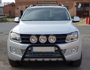 Volkswagen Amarok 2010–2022 Bullbar WT003 Black (nerūsējošais tērauds) foto 6