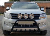 Volkswagen Amarok 2010–2022 Bullbar WT003 Black (nerūsējošais tērauds) foto 5