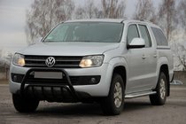 Volkswagen Amarok 2010–2022 Bullbar WT003 Black (nerūsējošais tērauds) foto 9