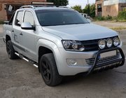 Volkswagen Amarok 2010–2022 Bullbar WT003 Black (nerūsējošais tērauds) foto 8
