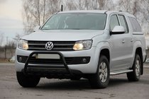 Volkswagen Amarok 2010–2022 Bullbar WT003 Black (nerūsējošais tērauds) foto 3