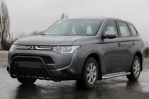 Mitsubishi Outlander 2012–2021 Kengurubārs WT004 Black (nerūsējošais tērauds) foto 1