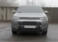 Mitsubishi Outlander 2012–2021 Kengurubārs WT004 Black (nerūsējošais tērauds) foto 2