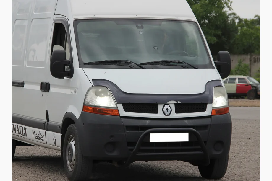 Opel Movano 2004–2010 Priekšējais aizsargstienis WT003 Black (nerūsējošais tērauds) Image
