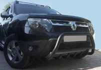 Renault Duster 2008–2017 Kengurustienis bez logo WT003 Black (nerūsējošais tērauds) foto 3