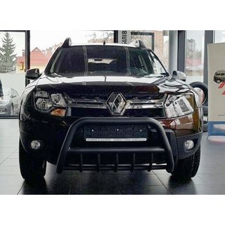 Kengurustienis bez logo WT003 Black (nerūsējošais tērauds) Dacia Duster 2008–2018 foto 4
