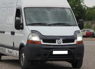 Nissan Interstar 2002–2010 Priekšējais aizsargstienis WT003 Black (nerūsējošais tērauds) foto 4