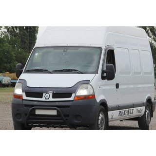 Priekšējais aizsargstienis WT003 Black (nerūsējošais tērauds) Nissan Interstar 2002–2010 foto 3