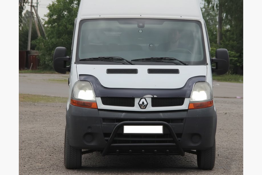 Nissan Interstar 2002–2010 Priekšējais aizsargstienis WT003 Black (nerūsējošais tērauds) Image