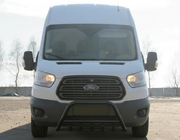 Ford Transit 2014– Bullbārs WT003 Black (nerūsējošais tērauds) foto 2