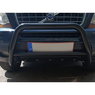 Bullbārs WT003 Black (nerūsējošais tērauds) Volvo XC90 2002–2014 foto 4