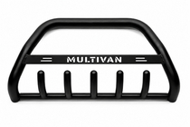 Volkswagen T4 Caravelle/Multivan 1990–2003 Kengurina stienis WT004 Black (nerūsējošais tērauds) foto 6