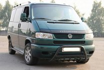 Volkswagen T4 Caravelle/Multivan 1990–2003 Kengurina stienis WT004 Black (nerūsējošais tērauds) foto 1