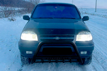 Chevrolet Niva 1998–2020 Kengurina stienis WT004 Black (nerūsējošais tērauds) foto 2