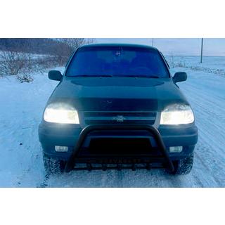 Kengurina stienis WT004 Black (nerūsējošais tērauds) Chevrolet Niva 1998–2020 foto 2