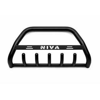 Kengurina stienis WT004 Black (nerūsējošais tērauds) Chevrolet Niva 1998–2020 foto 3