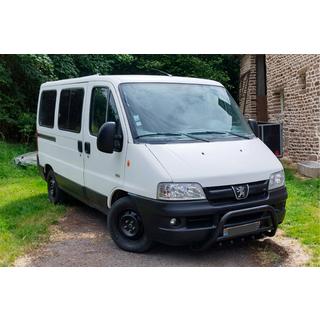 Bullbārs WT003 Black (nerūsējošais tērauds) Peugeot Boxer 1994–2006 foto 1