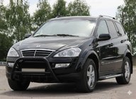 SsangYong Action 2005–2018 Bullbar WT003 Black (nerūsējošais tērauds) foto 3
