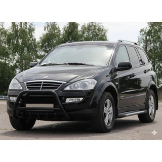 Bullbar WT003 Black (nerūsējošais tērauds) SsangYong Action 2005–2018 foto 3
