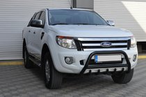 Ford Ranger 2011–2022 Priekšējais aizsargstienis WT003 Black (nerūsējošais tērauds) foto 3