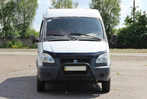 GAZ Gazelle, Sobol 1998– Bullbārs WT003 Black (nerūsējošais tērauds) foto 7