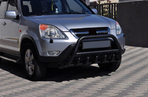 Honda CRV 2001–2006 Bullbārs WT003 Black (nerūsējošais tērauds) foto 5