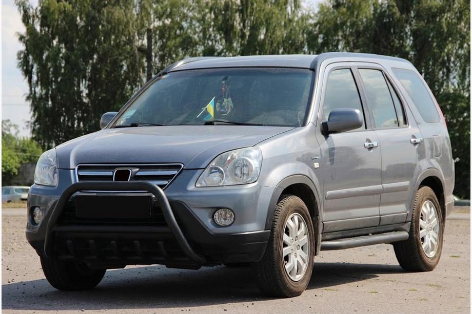 Honda CRV 2001–2006 Bullbārs WT003 Black (nerūsējošais tērauds) Image