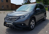 Honda CRV 2012–2016 Priekšējais aizsargstienis WT003 Black (nerūsējošais tērauds) foto 4