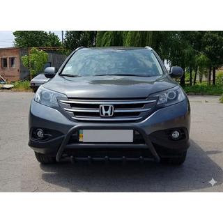 Priekšējais aizsargstienis WT003 Black (nerūsējošais tērauds) Honda CRV 2012–2016 foto 1